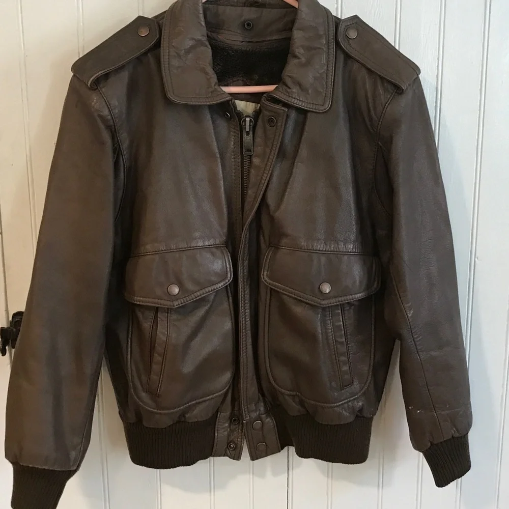 Berman’s vintage brown leather jacket - Picture 8 of 16